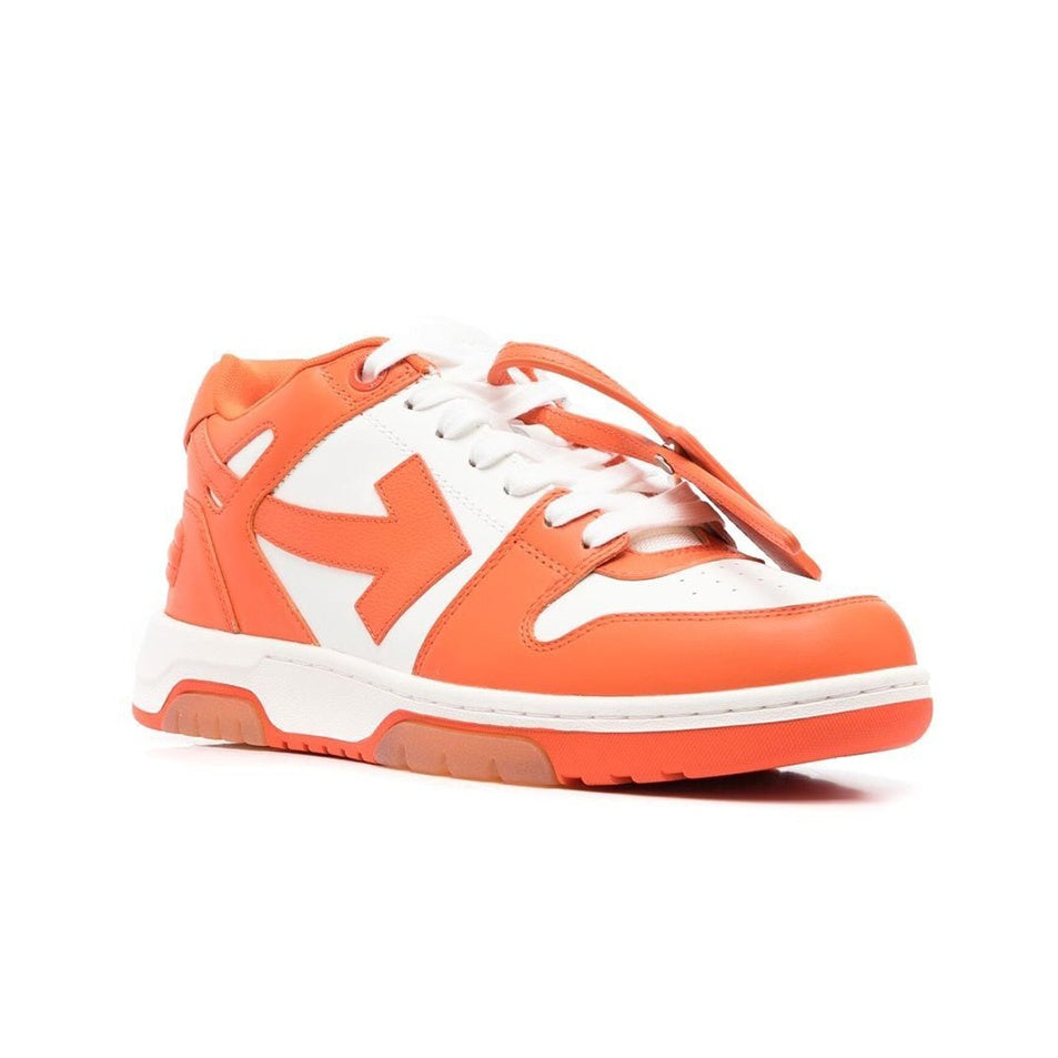 OFF WHITE Out Of Office Ooo Low Tops White Orange