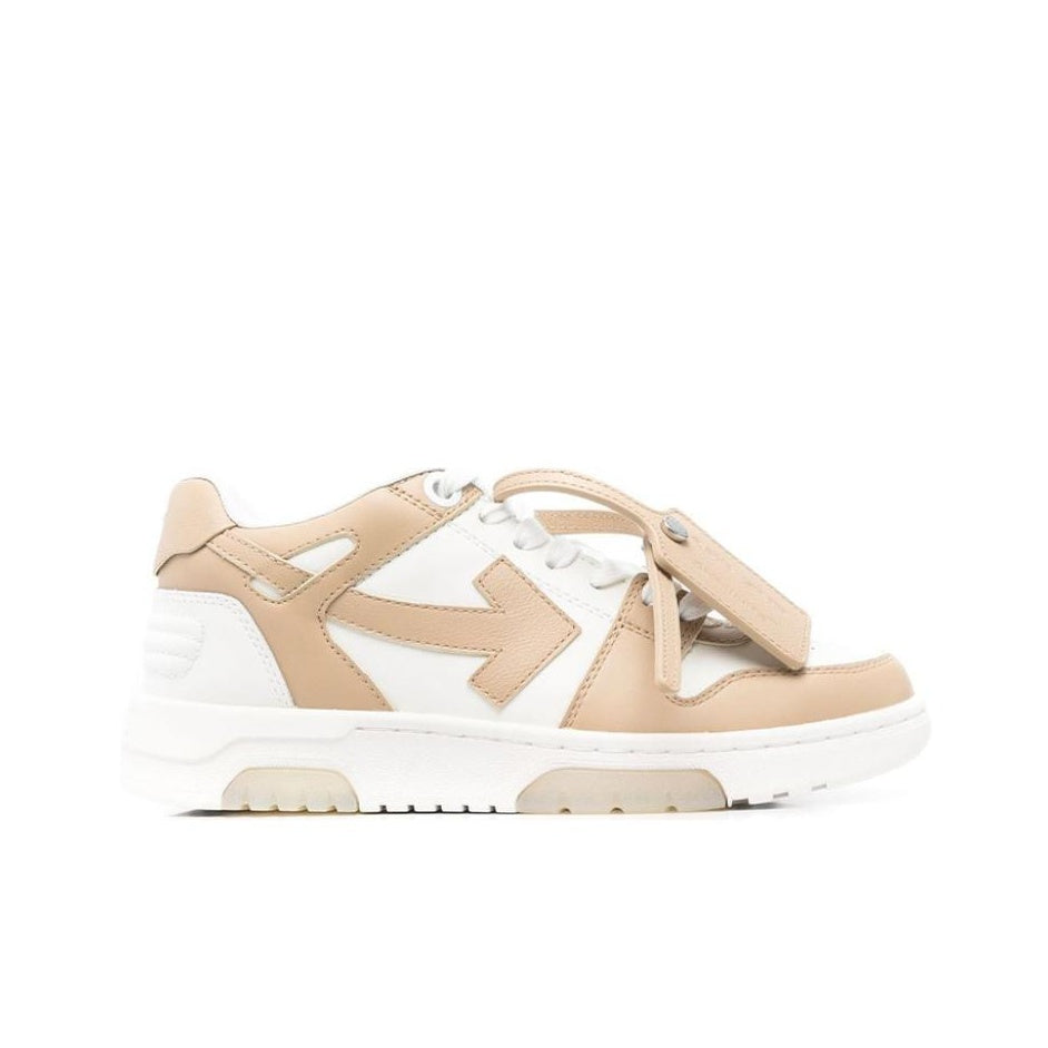 OFF WHITE Out Of Office Low Top Sneaker 'Tan White' Women's