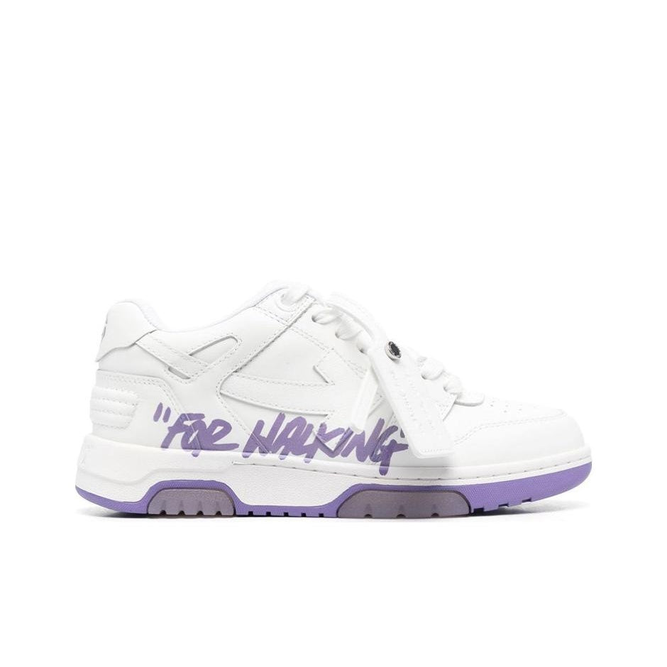 OFF WHITE Out Of Office Ooo 'For Walking' Low Tops White Lilac Women's