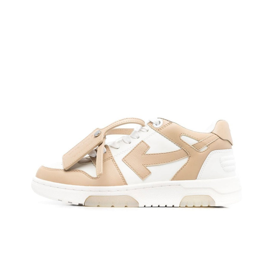 OFF WHITE Out Of Office Low Top Sneaker 'Tan White' Women's