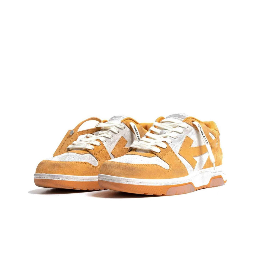OFF-WHITE Out Of Office Ooo Low Tops Vintage Suede Orange