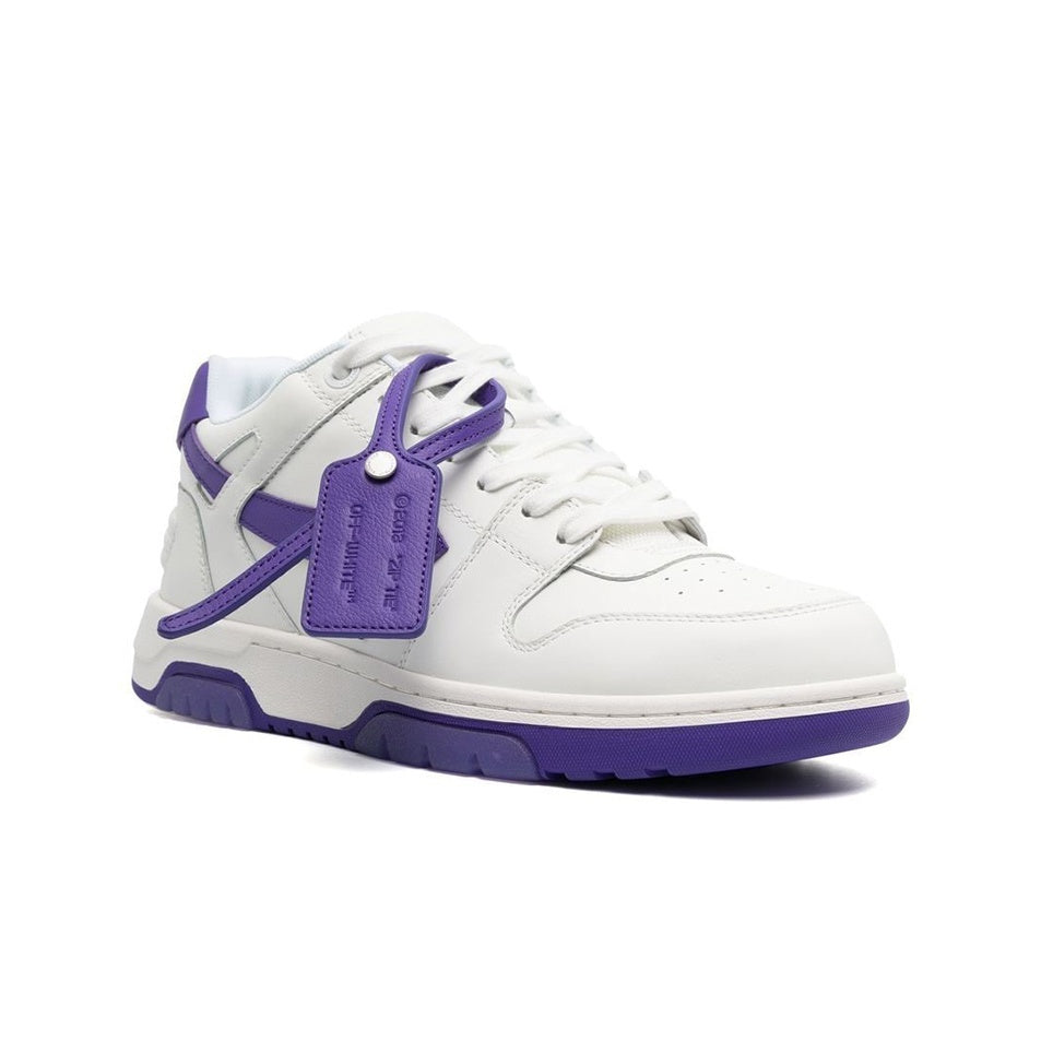 OFF WHITE Out Of Office Ooo Low Tops White Purple