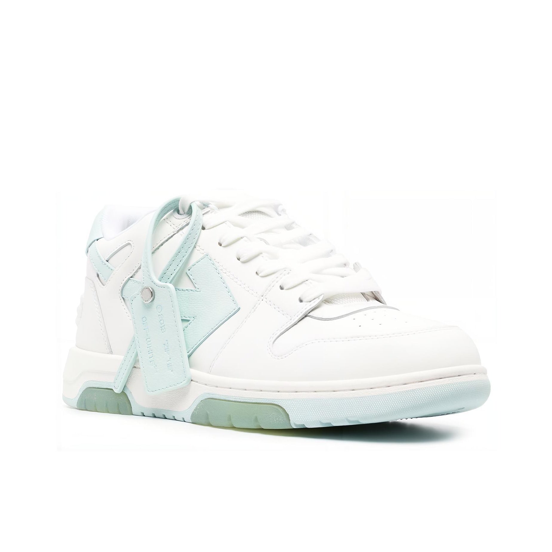 OFF WHITE Out Of Office Low Top Sneakers 'White Teal'