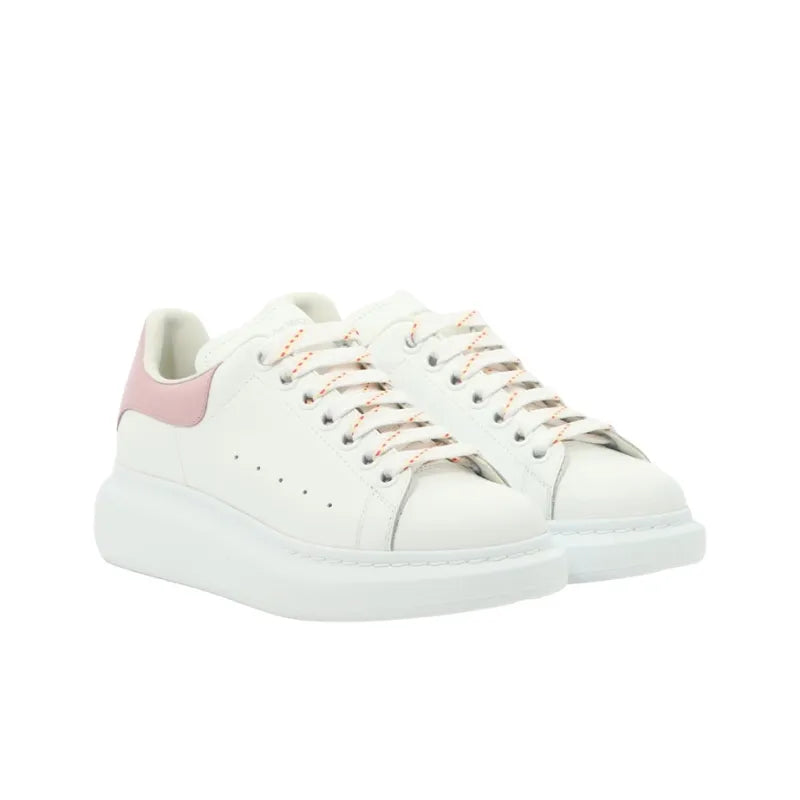 ALEXANDER MCQUEEN OVERSIZED LARRY LEATHER SNEAKERS 'WHITE PINK' WOMEN'S
