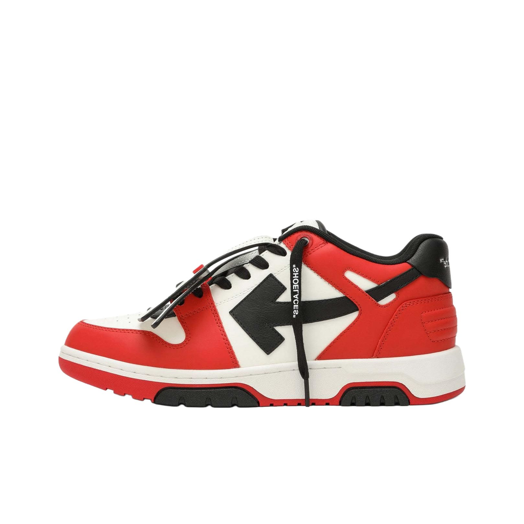 OFF WHITE Out Of Office Low Top Casual Shoes Men's Red