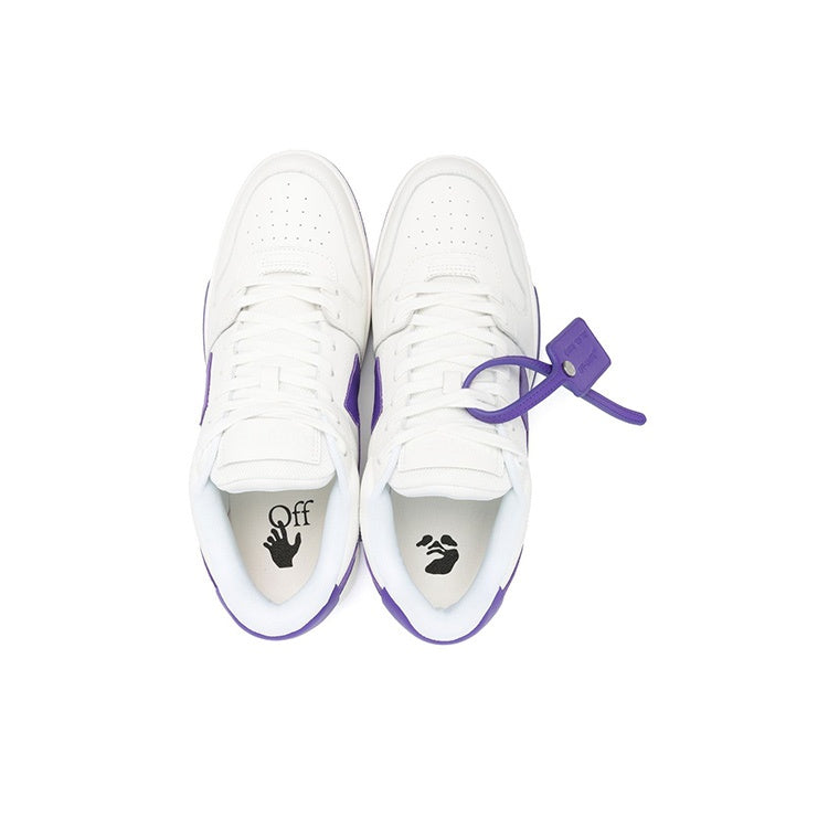 OFF WHITE Out Of Office Ooo Low Tops White Purple