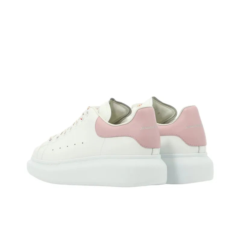 ALEXANDER MCQUEEN OVERSIZED LARRY LEATHER SNEAKERS 'WHITE PINK' WOMEN'S
