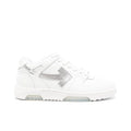 OFF WHITE Out Of Office Ooo Low Tops White Silver