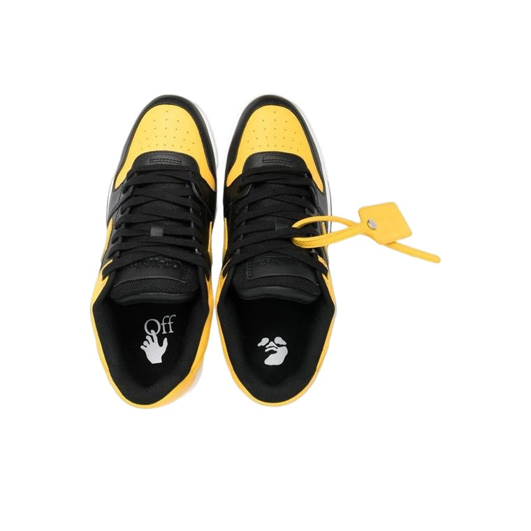 OFF WHITE Out Of Office Ooo Low Tops Black Yellow