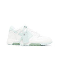 OFF WHITE Out Of Office Low Top Sneakers 'White Teal'