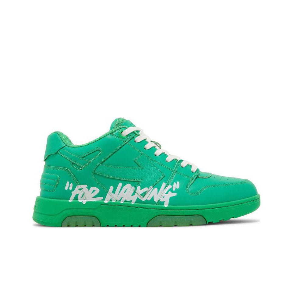 OFF-WHITE Out Of Office Ooo 'For Walking' Low Tops Green