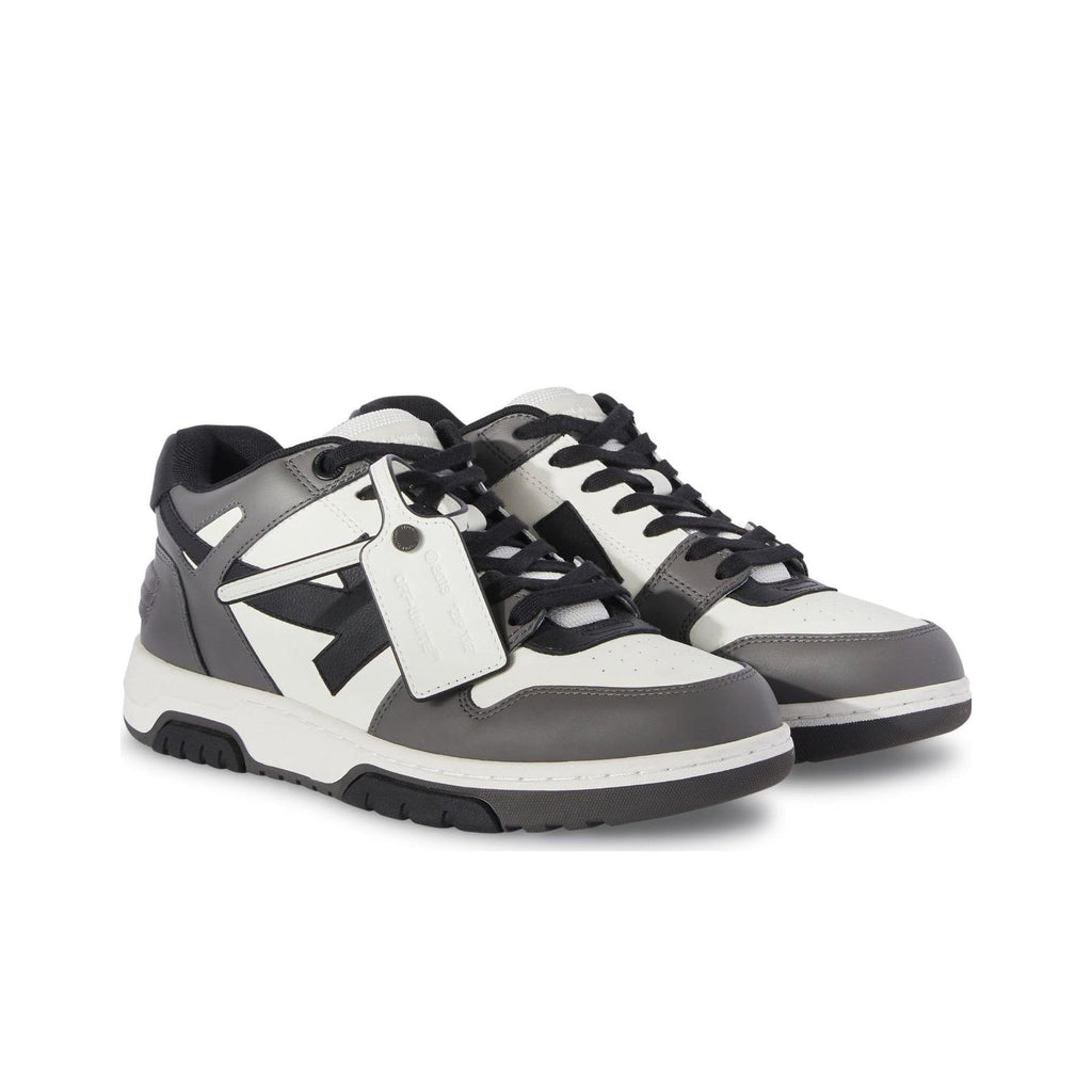 OFF WHITE Out Of Office Ooo Low Tops Dark Gray Black