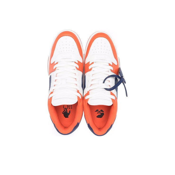 OFF WHITE Out Of Office Ooo Low Tops White Orange Blue